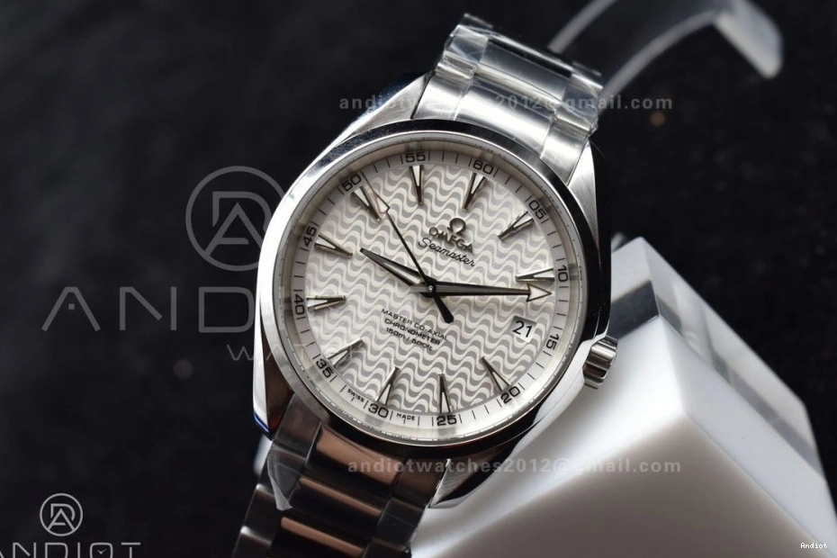 SS Edition Bracelet Aqua SS White 1:1 VSF On Terra Dial 150M Waved Best A8500 0323